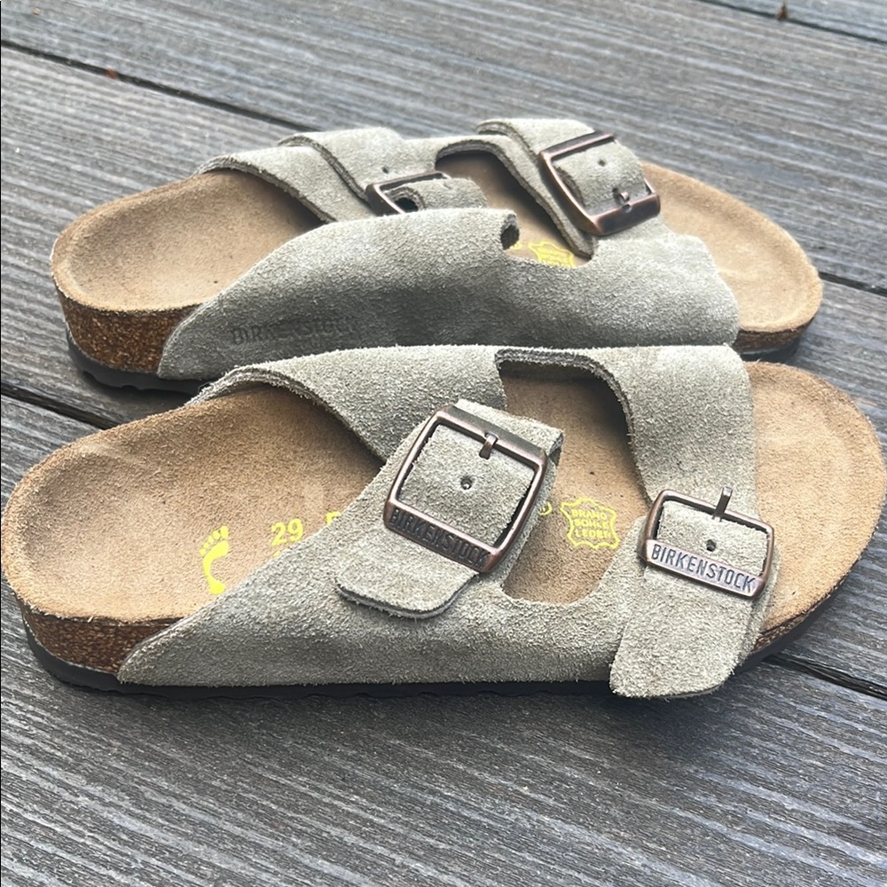 Kids Girls Size 29 Birkenstocks 11 11.5 Brown /Taupe